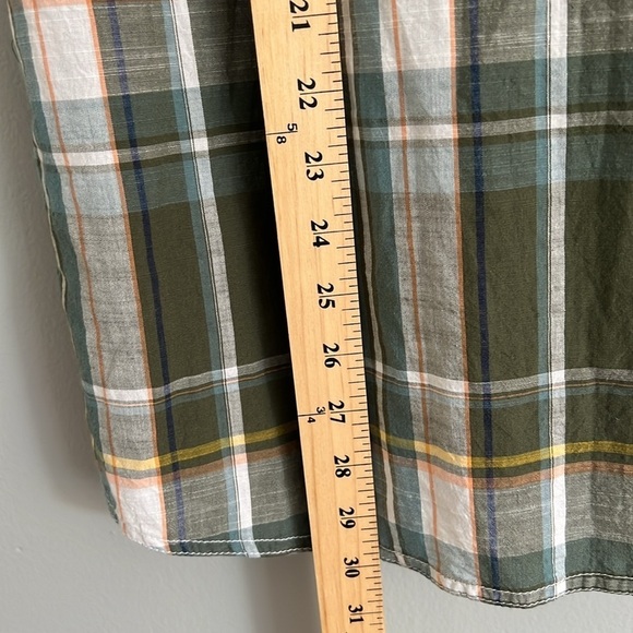 KAVU Men’s Plaid Short Sleeve Button Down Shirt Size Small San Juan Brewing - Picture 8 of 9